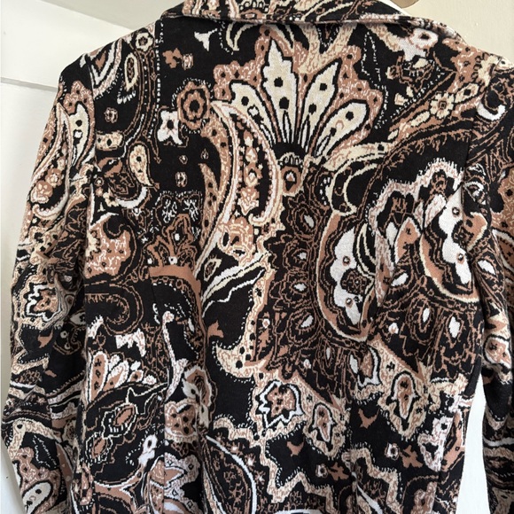 Coldwater Creek Jackets & Blazers - Coldwater Creek Black and White Patterned Jacket